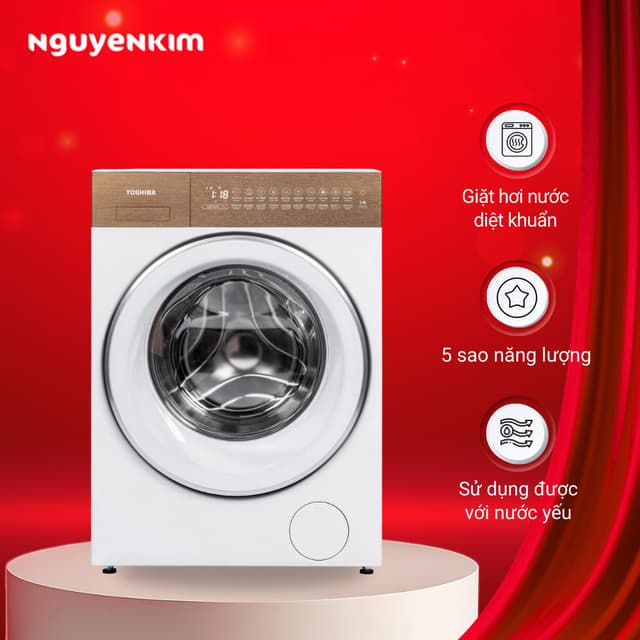 Máy giặt Toshiba Inverter 10.5 kg TW-T37BZP115MWV(WT) - Ảnh 4