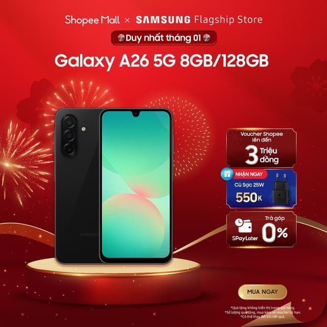 Điện Thoại Samsung Galaxy A26 5G 8GB/128GB - 256GB - Ảnh 2