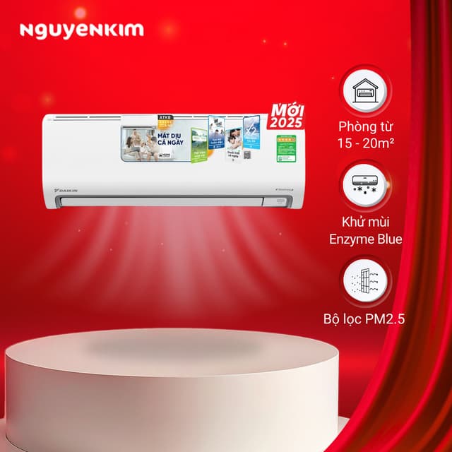 [Lắp đặt 0đ] Máy lạnh/Điều hòa Daikin Inverter 1.5 HP ATKB35ZVMV/ARKB35ZVMV - Ảnh 3