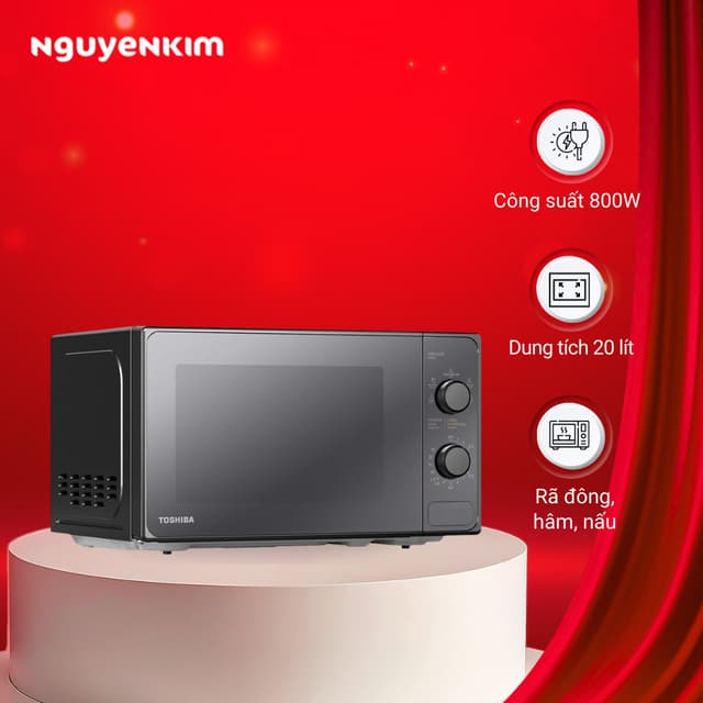 Lò vi sóng Toshiba 20 lít MM2-MM20PE(BM)VN - Ảnh 2