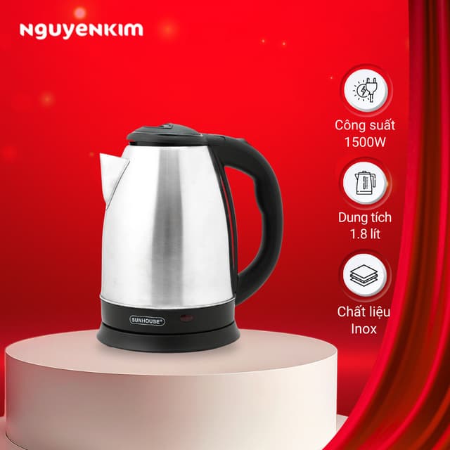 Bình đun siêu tốc Sunhouse 1.8 lít SHD1182 - Ảnh 5