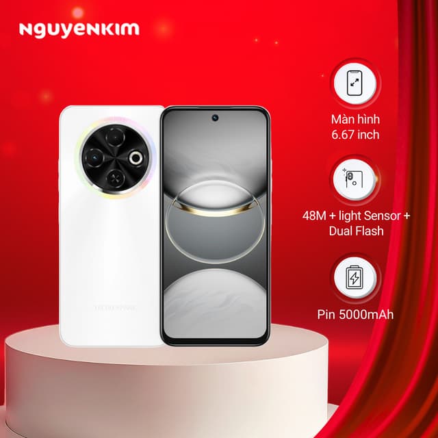 Điện thoại Tecno Spark 30C 6GB/128GB Trắng Sao Sáng - Ảnh 12