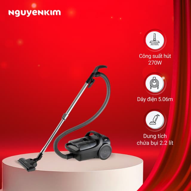 Máy hút bụi dạng hộp Panasonic MC-CL605KN49 - Ảnh 12