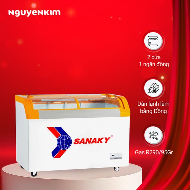 Tủ đông Sanaky 280 lít VH-3899KB - Ảnh 12