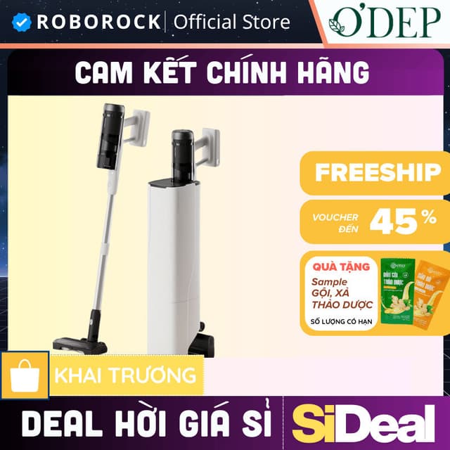 Máy hút bụi cầm tay Roborock H60 Hub Pro, lực hút 170 AW, dock sạc tự đổ bụi, lọc 5 lớp - SIDEAL SIA - Ảnh 6