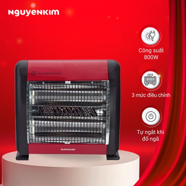 Sưởi điện hồng ngoại Sunhouse SHD7013 - Ảnh 11