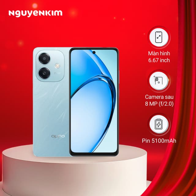 [Mới 2025] Điện thoại OPPO A3x 4G 6GB/128GB Xanh (CPH2641) - Ảnh 1