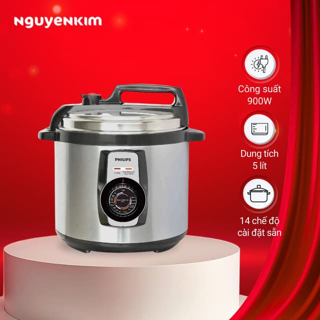 Nồi áp suất điện Philips 5 lít HD2103/66 - Ảnh 8