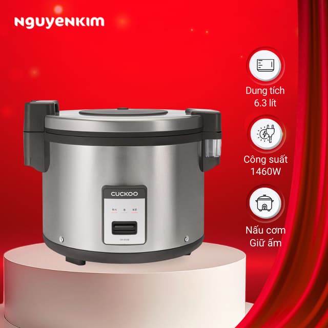 Nồi cơm nắp gài 6.3 lít Cuckoo CR-3555/BKSTVNCRCV - Ảnh 5