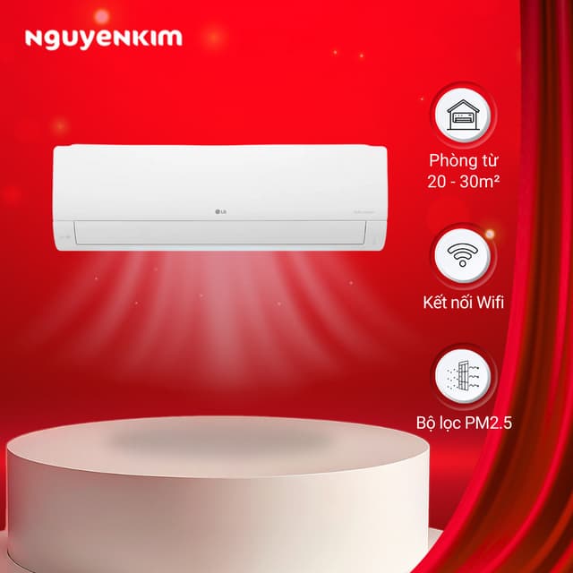 [Lắp đặt 0đ] Máy lạnh/Điều hòa LG Inverter 2 HP IEC18M1 - Ảnh 1