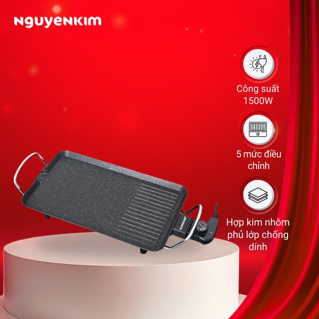 Bếp nướng điện Sunhouse SHD4607 - Ảnh 1