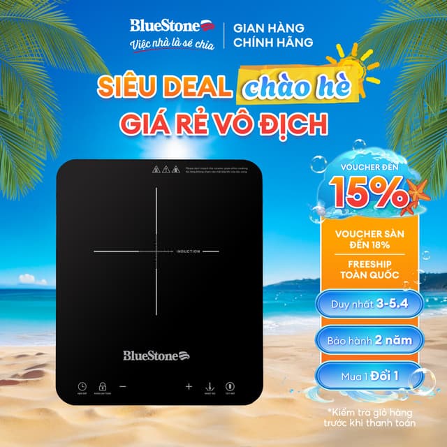 Bếp Từ Đơn 2000W BlueStone ICB-6729 - Ảnh 5