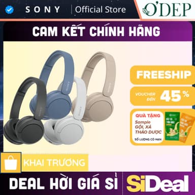 So sánh giá Tai nghe chụp tai Sony WH-CH520, không dây Bluetooth 5.2 pin 50 giờ - SIDEAL SIA rẻ nhất?