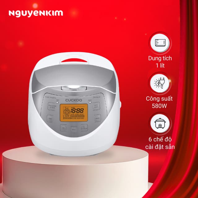 Nồi cơm điện tử Cuckoo 1.0 lít CR-0631F/WHSIVNCV - Ảnh 8