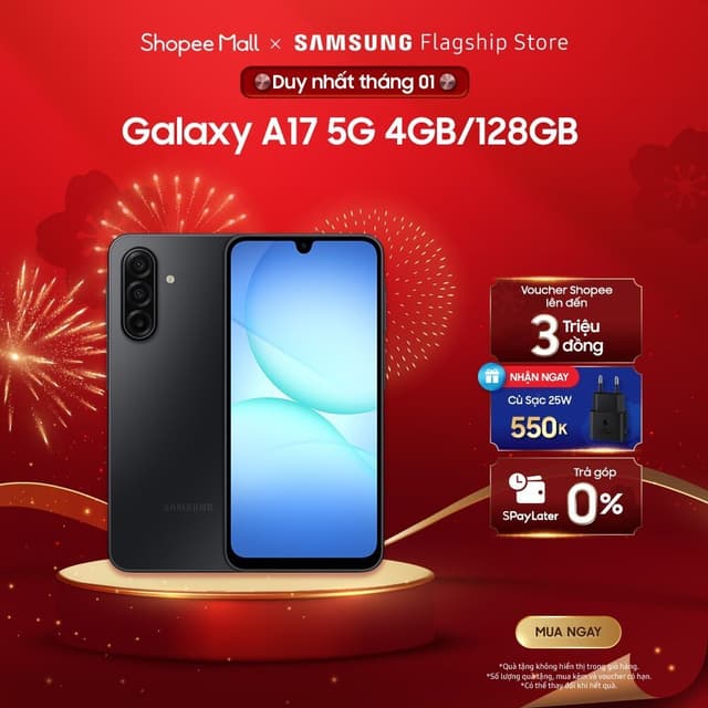 Điện thoại Samsung Galaxy A17 5G 4GB/128GB - 8GB/128GB - Ảnh 1