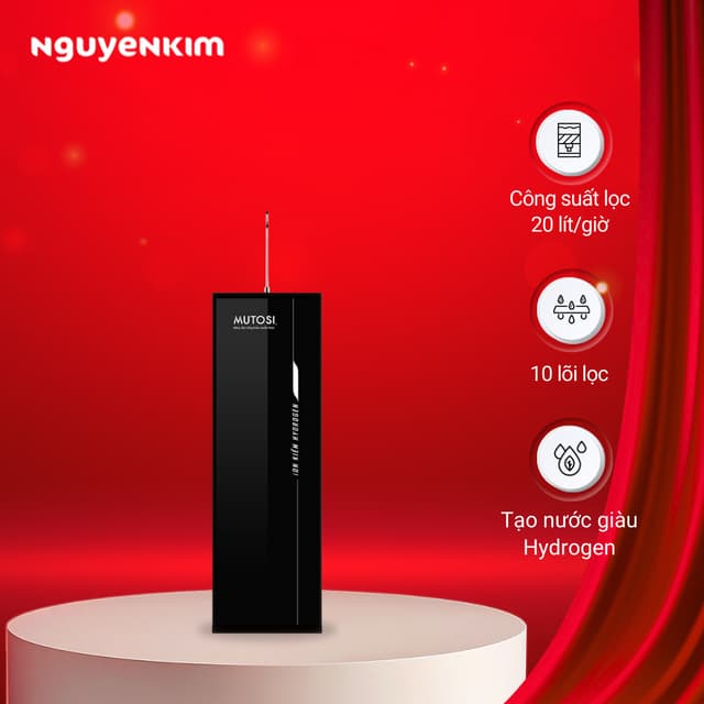 Máy lọc nước RO Hydrogen ion kiềm Mutosi 10 lõi MP-S1001H - Ảnh 11