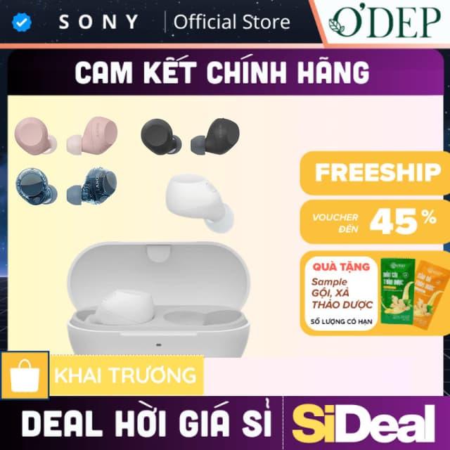 Tai nghe Bluetooth True Wireless Sony WF-C710N, chống ồn chủ động ANC, pin 30 giờ - SIDEAL SIA - Ảnh 4