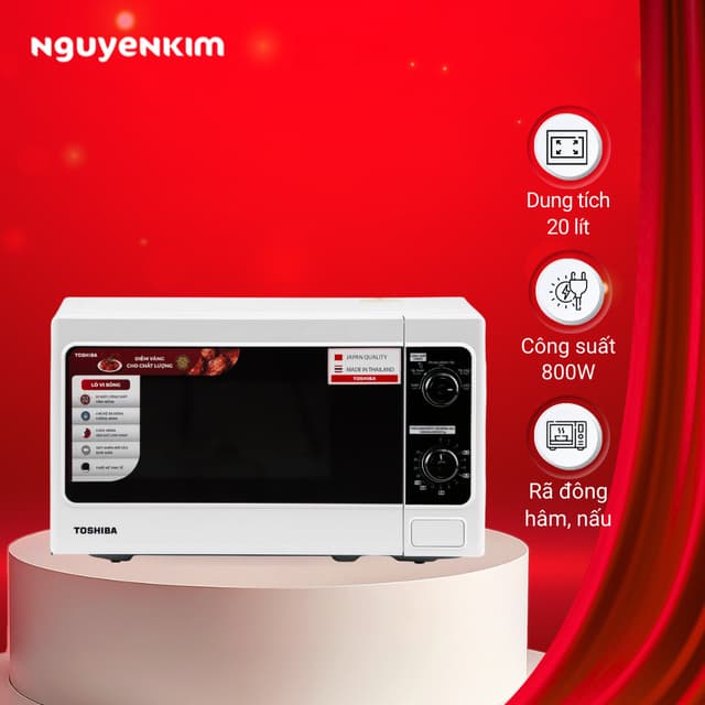 Lò vi sóng Toshiba 20 lít ER-SM20(W1)VN - Ảnh 12