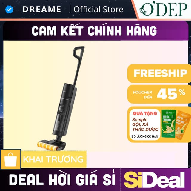 Máy hút bụi lau nhà Dreame H12 Pro, lực hút 14500Pa, cảm biến vết bẩn, tự vệ sinh - SIDEAL SIA - Ảnh 6