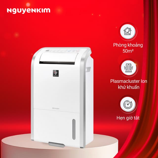 Máy hút ẩm Sharp 20 Lít DW-D20A-W - Hàng chính hãng - Ảnh 12