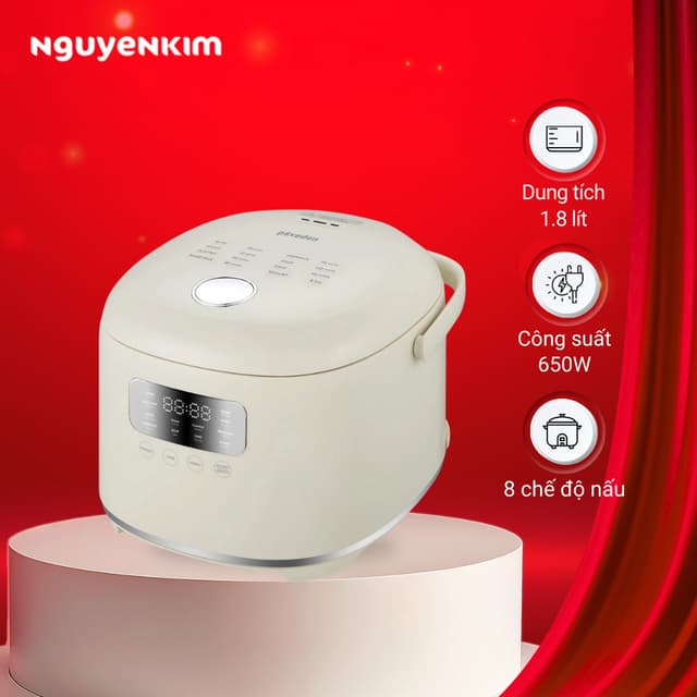 Nồi cơm điện tử Paveden 1.8 lít PR-3D18BE - Ảnh 1