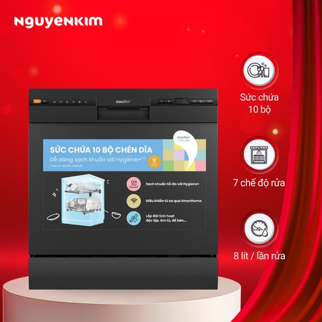 Máy rửa chén độc lập Comfee CDW-8F60RB - Ảnh 2