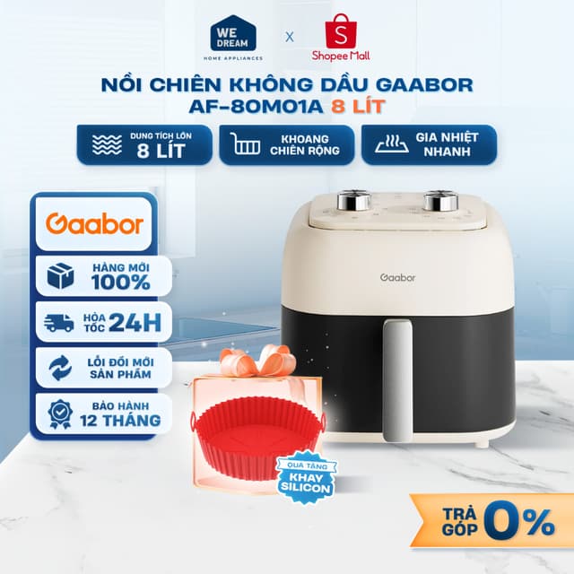 AF-80M01A - Nồi Chiên Không Dầu Gaabor AF-80M01A 8 Lít - Hàng Chính Hãng, Mới 100% - Ảnh 5