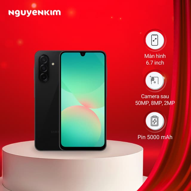 Điện thoại Samsung Galaxy A26 5G 8GB/128GB Đen (SM-A266B/DS) - Ảnh 3