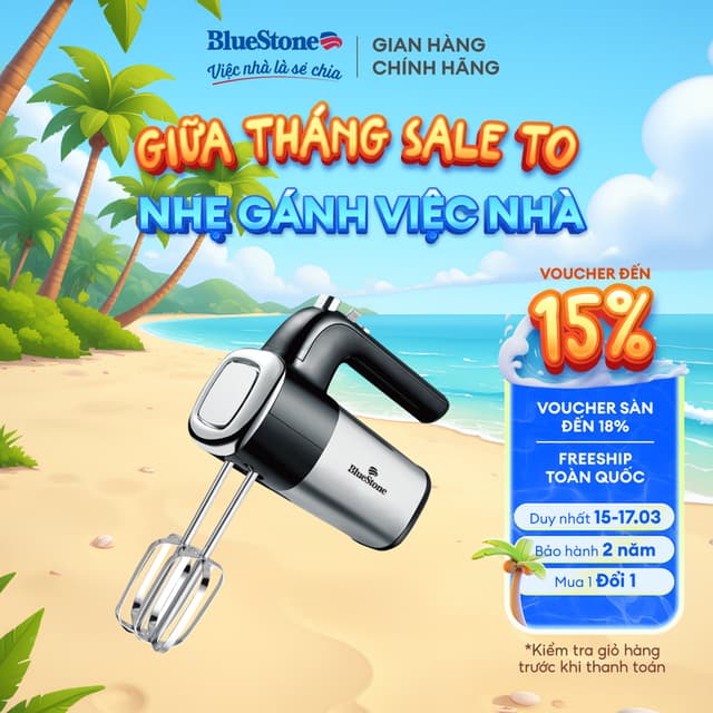 MÁY ĐÁNH TRỨNG BLUESTONE HMB-6338 - Ảnh 9