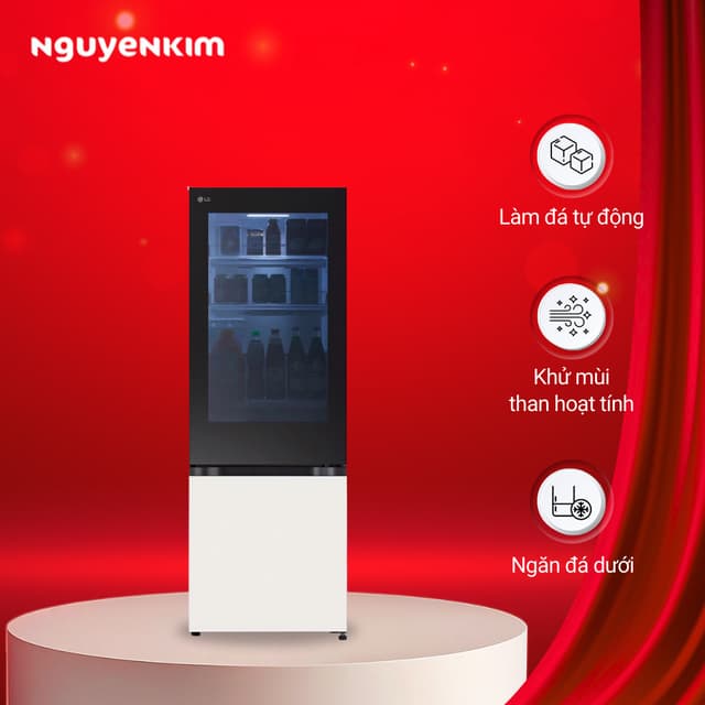 Tủ lạnh LG Inverter InstaView 340 lít LBB33BGMAI - Ảnh 8
