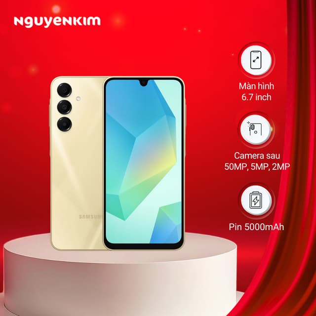 Điện thoại Samsung Galaxy A16 5G 8GB/128GB (SM-A166P/DS) Vàng - Ảnh 2
