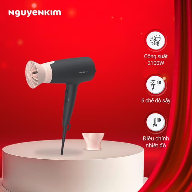 Máy sấy tóc Philips BHD350/10 - Ảnh 8