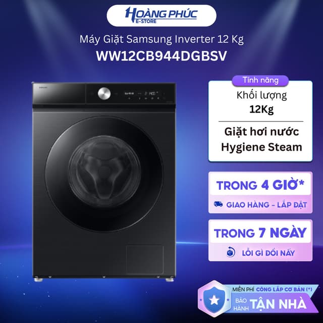WW12CB944DGBSV Máy Giặt Samsung Inverter 12 Kg WW12CB944DGB {Ship HCM 0Đ} - Ảnh 7