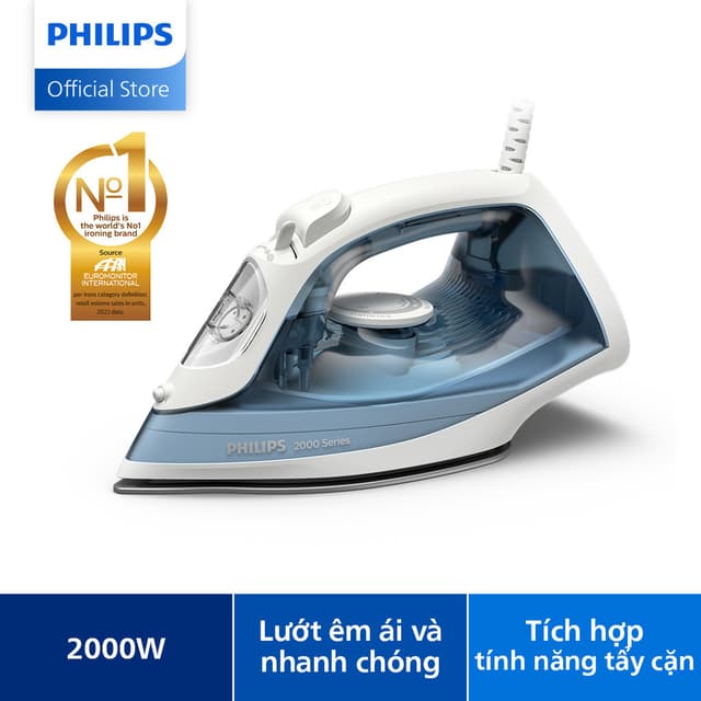 Bàn Ủi Hơi Nước Philips DST2010/20 | 2000W| mặt đế ceramic - Hàng Chính Hãng - Ảnh 8