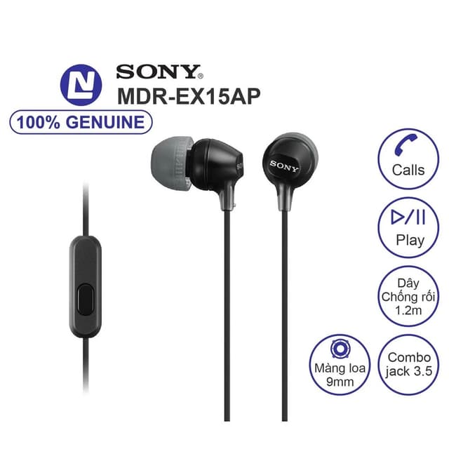 Tai nghe có dây Sony MDR-EX15AP - Ảnh 2