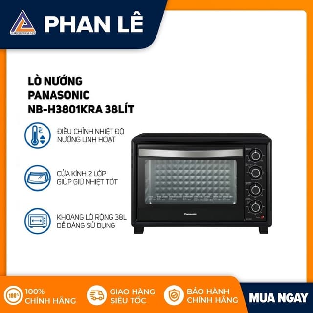 Lò nướng Panasonic NB-H3801KRA 38 lít - Ảnh 1