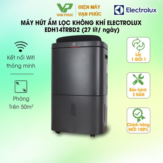 Máy hút ẩm lọc không khí Electrolux EDH14TRBD2 (27lít/ngày) - Chính hãng BH-24 tháng - Ảnh 2
