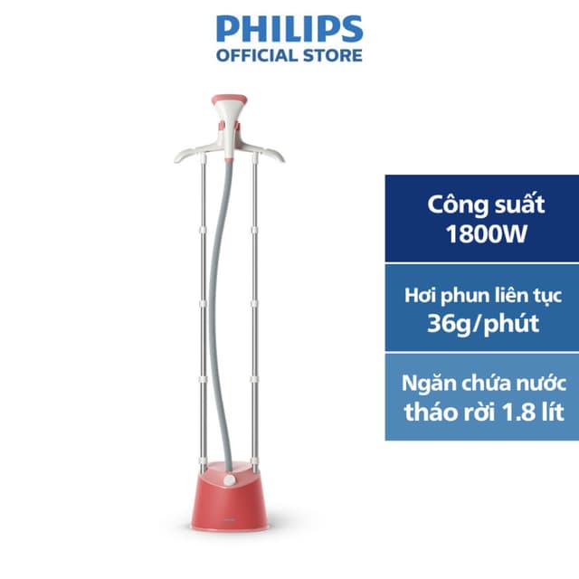 Bàn ỦI Hơi Nước Đứng Philips 1000 series STE1020/40 |1800W | Hơi phun 36g/phút - Hàng Chính Hãng - Ảnh 7