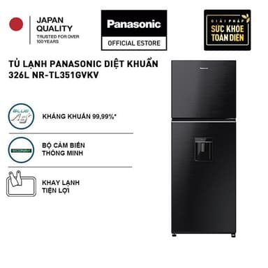 So sánh giá [TRẢ GÓP 0%] [Sẵn hàng miền Nam] Tủ lạnh Panasonic Inverter 326 lít NR-TL351GVKV Lấy nước ngoài Khay lạnh toàn năng rẻ nhất?
