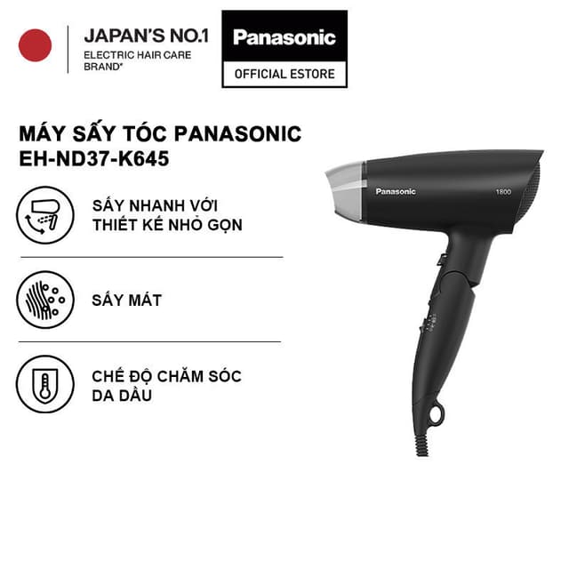 Máy sấy tóc Panasonic EH-ND37-K645/ EH-ND37-P645 - Chế độ chăm sóc da đầu - Công suất 1800W - Hàng Chính hãng - Ảnh 6
