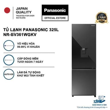 So sánh giá [TRẢ GÓP 0%] Tủ lạnh Panasonic Inverter 325 lít NR-BV361WGKV Đông mềm Làm đá tự động nanoe™ X rẻ nhất?