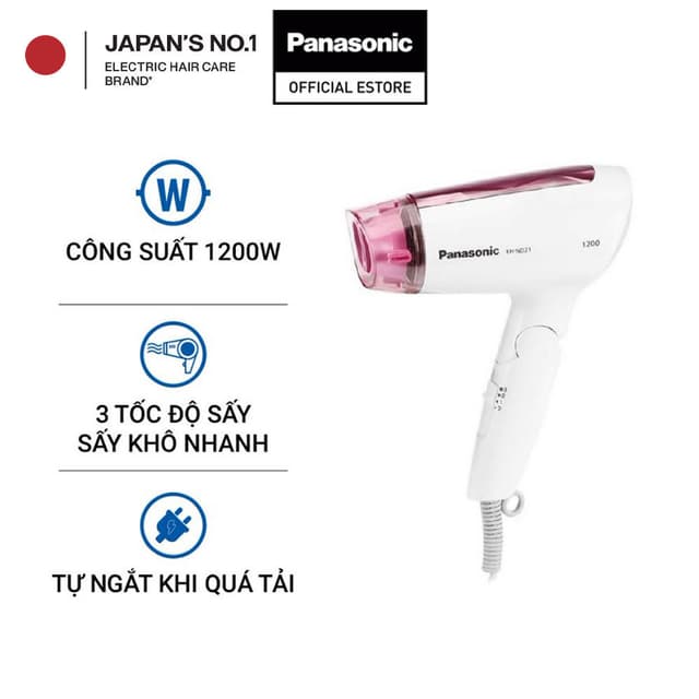 Máy Sấy Tóc Panasonic EH-ND21-P645 - Hàng Chính Hãng - Ảnh 8