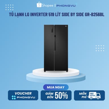 So sánh giá Tủ lạnh LG Inverter 519 lít Side By Side GR-B256BL - Hàng chính hãng rẻ nhất?