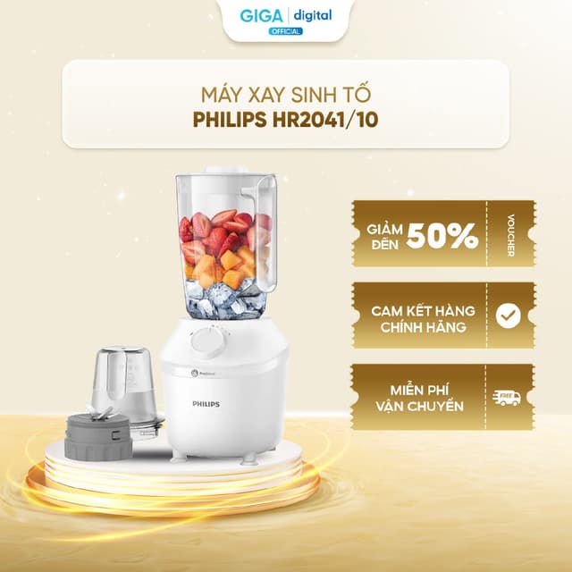 Máy xay sinh tố đa năng Philips HR2041/10 - Công suất 450W - 2 cối - Ảnh 5