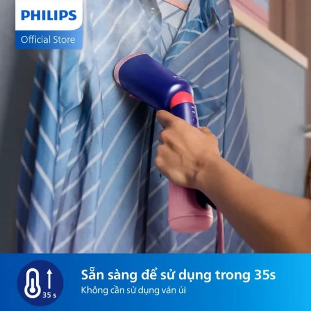 Bàn ủi du lịch hơi nước cầm tay Philips 5000 Series STH5030 STH5030/20 1400W - Hàng phân phối chính hãng - Ảnh 10