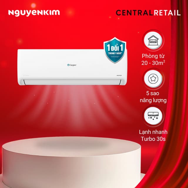 [Lắp đặt 0đ] Máy lạnh Casper Inverter 2 HP GC-18IS33 - Ảnh 9