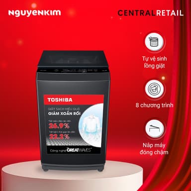 So sánh giá Máy giặt cửa trên Toshiba 9 kg AW-M1000FV(MK) rẻ nhất?