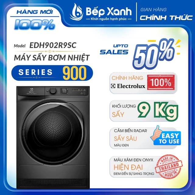 [FREESHIP HCM] Máy sấy bơm nhiệt Electrolux UltimateCare 9 kg EDH902R9SC - Nhập Thái Lan - Ảnh 5