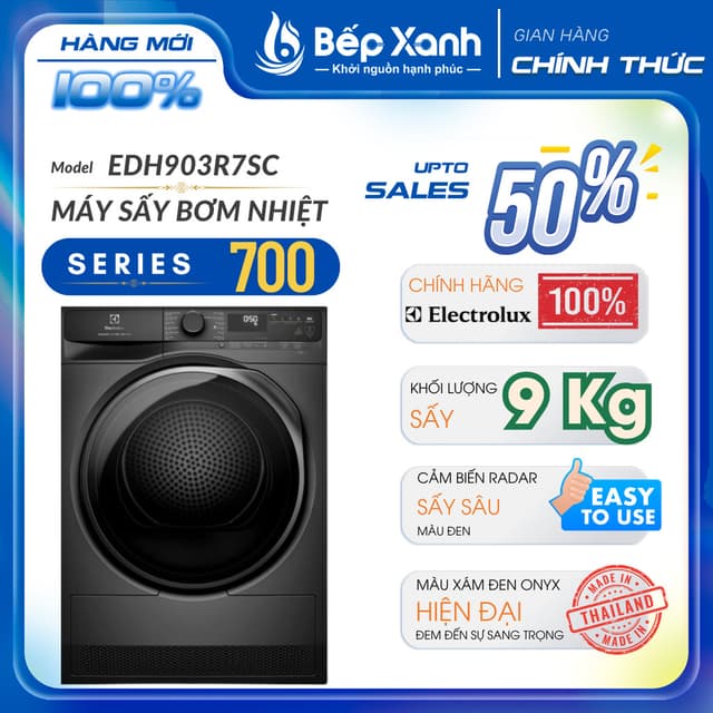 [FREESHIP HCM] Máy sấy bơm nhiệt Electrolux UltimateCare 9 kg EDH903R7SC - Nhập Thái Lan - Ảnh 4