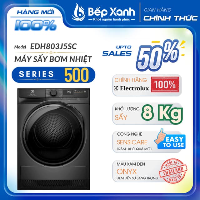 Máy sấy bơm nhiệt Electrolux UltimateCare 8 kg EDH803J5SC - Ảnh 4